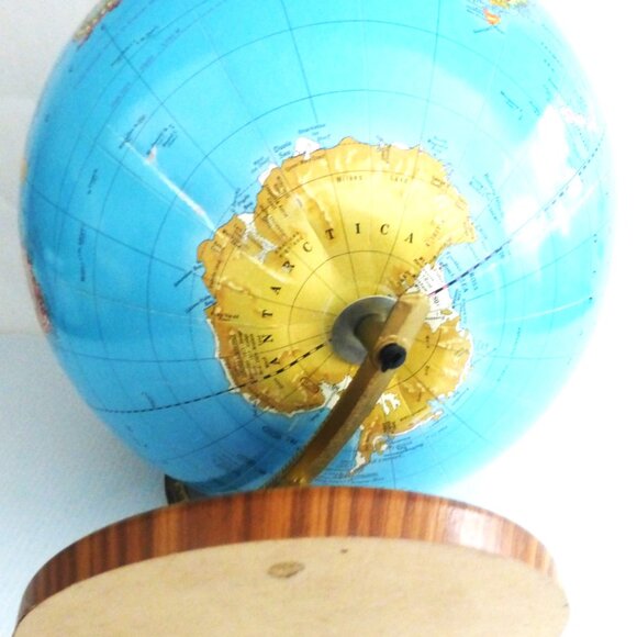 BSM 12" IMPERIAL GLOBE on STAND by George E. Cram Co. Ltd. World MAP Geography - Picture 9 of 13